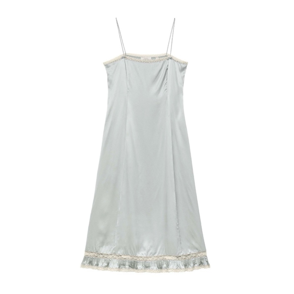DOEN Celano Dress in Dusty Blue, size XS. Worn once